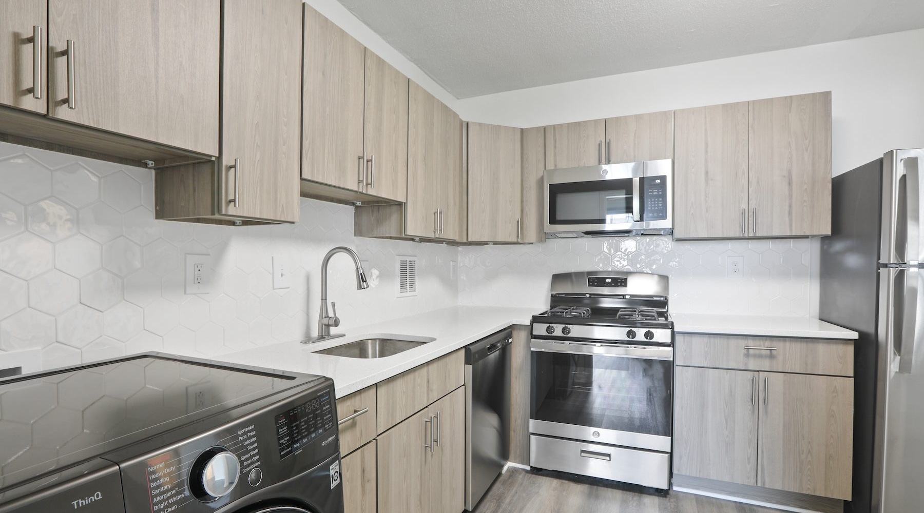 kitchen with wood cabinets and stainless steel appliances