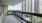 a large balcony overlooking a building